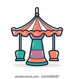 Chair swing hand drawn vector illustration