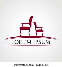 chair symbol vector illustration
