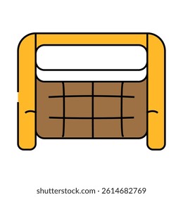 chair top view line icon vector. chair top view sign. isolated symbol illustration