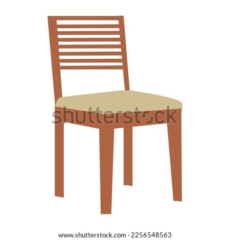 A chair is a type of seat, typically designed for one person and consisting of one or more legs, a flat or slightly angled seat and a back-rest.A chair is a seat with four legs. 商業照片 © 