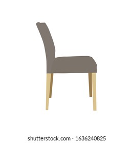 Chair vector comfortable furniture armchair and seat pouf design in furnished apartment interior illustration set of business office-chair or easy-chair isolated on white background