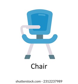 Chair Vector  Flat Icon Design illustration. Education and learning Symbol on White background EPS 10 File