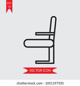 Chair vector icon 