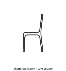 Chair vector icon 