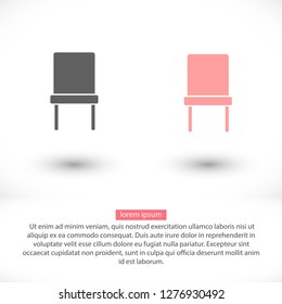 Chair Vector icon