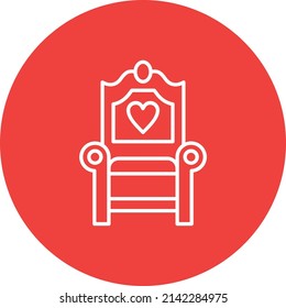 Icono del vector de la silla. Se puede usar para imprimir, móviles y aplicaciones web.