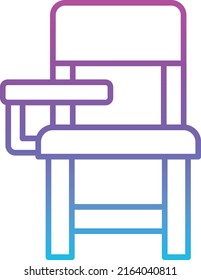 Chair vector icon. Can be used for printing, mobile and web applications.