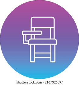 Chair vector icon. Can be used for printing, mobile and web applications.