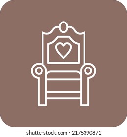 Chair vector icon. Can be used for printing, mobile and web applications.