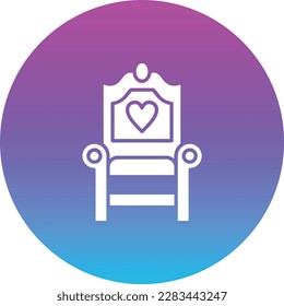 Chair vector icon. Can be used for printing, mobile and web applications.