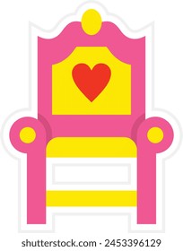 Chair vector icon. Can be used for printing, mobile and web applications.