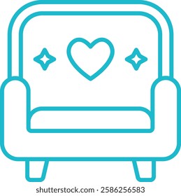 Chair vector icon. Can be used for printing, mobile and web applications.