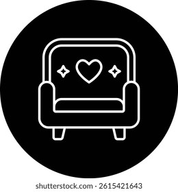 Chair vector icon. Can be used for printing, mobile and web applications.