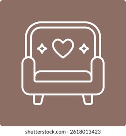 Chair vector icon. Can be used for printing, mobile and web applications.