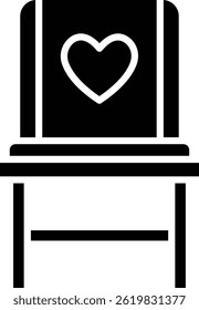Chair vector icon. Can be used for printing, mobile and web applications.