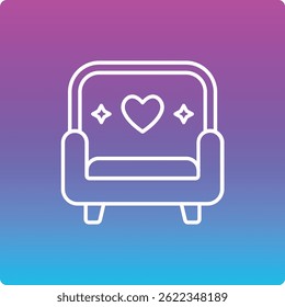 Ícone de vetor de cadeira. Pode ser usado para impressão, aplicativos móveis e da Web.
