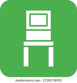 Ilustración de diseño de icono de Vector de silla