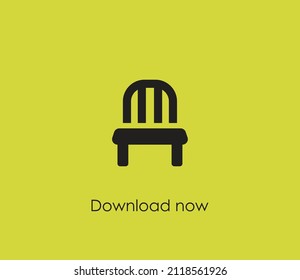 Chair vector icon. Editable stroke. Symbol in Line Art Style for Design, Presentation, Website or Apps Elements, Logo. Pixel vector graphics - Vector