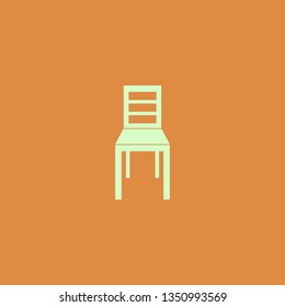 Chair vector icon. flat design