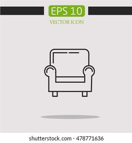chair vector icon. furniture