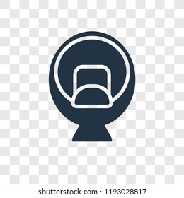 Chair vector icon isolated on transparent background, Chair transparency logo concept