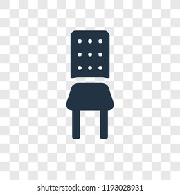 Chair vector icon isolated on transparent background, Chair transparency logo concept