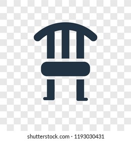 Chair vector icon isolated on transparent background, Chair transparency logo concept