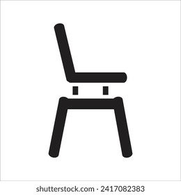 chair vector icon line template