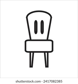 chair vector icon line template