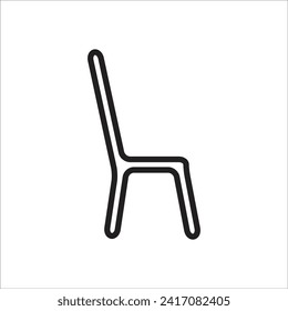 chair vector icon line template