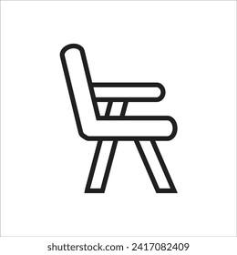 chair vector icon line template