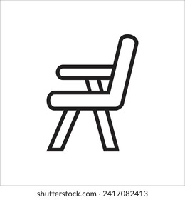 chair vector icon line template