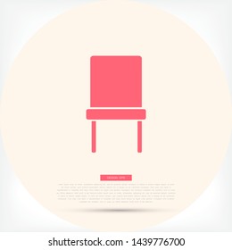Chair Vector icon . Lorem Ipsum Illustration design