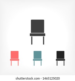 Chair Vector icon . Lorem Ipsum Illustration design