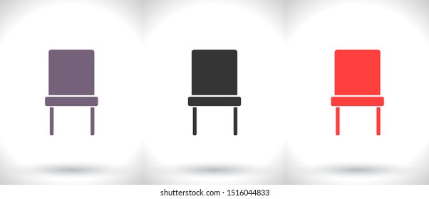 Chair Vector icon . Lorem Ipsum Illustration design