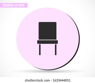 Chair Vector icon . Lorem Ipsum Illustration design