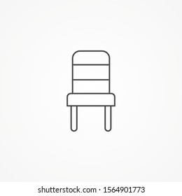 Chair vector icon sign symbol