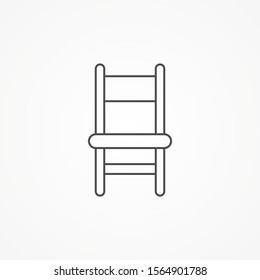 Chair vector icon sign symbol