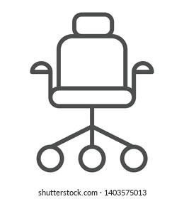 chair vector icon thin line