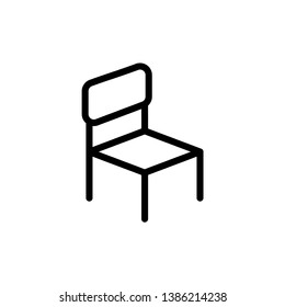 chair vector icon in trendy flat style 