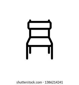 chair vector icon in trendy flat style 
