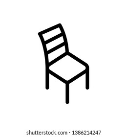chair vector icon in trendy flat style 