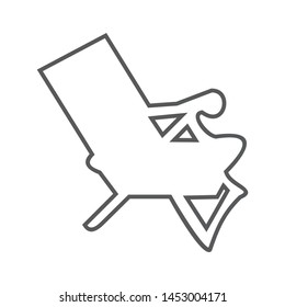 chair vector icon in trendy flat style