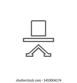 chair vector icon in trendy flat style