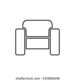 chair vector icon in trendy flat style
