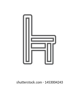 chair vector icon in trendy flat style