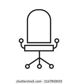 icono de vector de silla para presentación de símbolos de sitio web