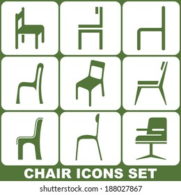 Chair Vector Icons Set