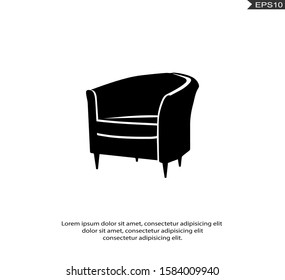 Chair Vector Icons in trendy flat style isolated on white background.eps10