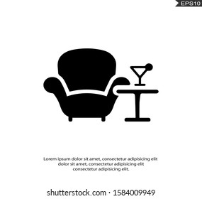 Chair Vector Icons in trendy flat style isolated on white background.eps10